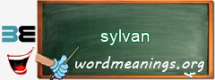 WordMeaning blackboard for sylvan